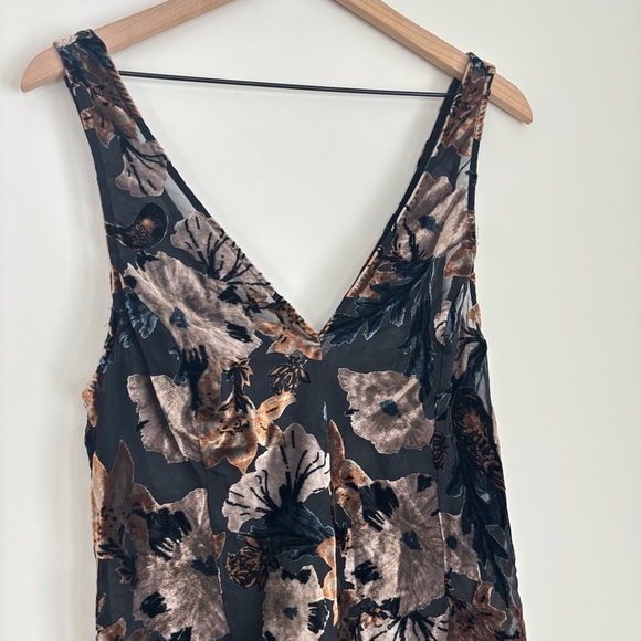 Free People Intimately Velvet Burnout Hanky Hem Slip Dress S - Picture 5 of 10